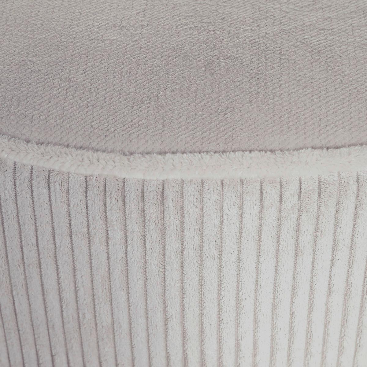 Hocker Borrby, Naturfarben D: 75 cm - Schwarz/Naturfarben, KONVENTIONELL, Textil (75/38cm) - MID.YOU