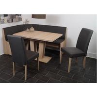 Eckbankgruppe Duisburg Vaduso Artemis Anthr./Eiche D.b:165cm - Anthrazit/Sonoma Eiche, KONVENTIONELL, Holz/Holzwerkstoff (165/89/125cm) - MID.YOU