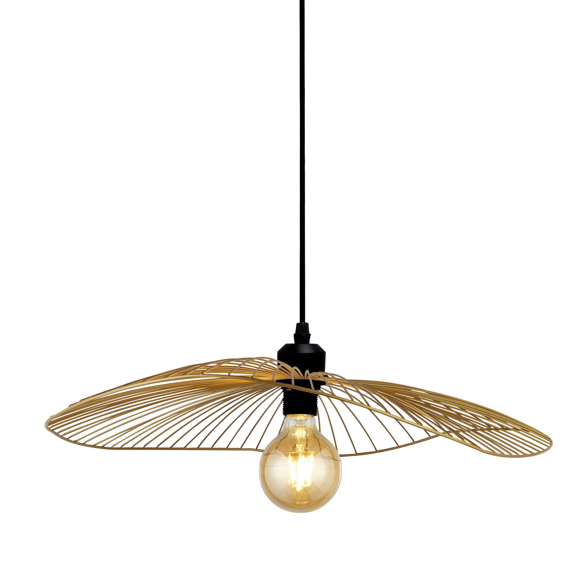 Hängeleuchte 88550go - Goldfarben/Schwarz, Design, Metall (51/120/70cm)