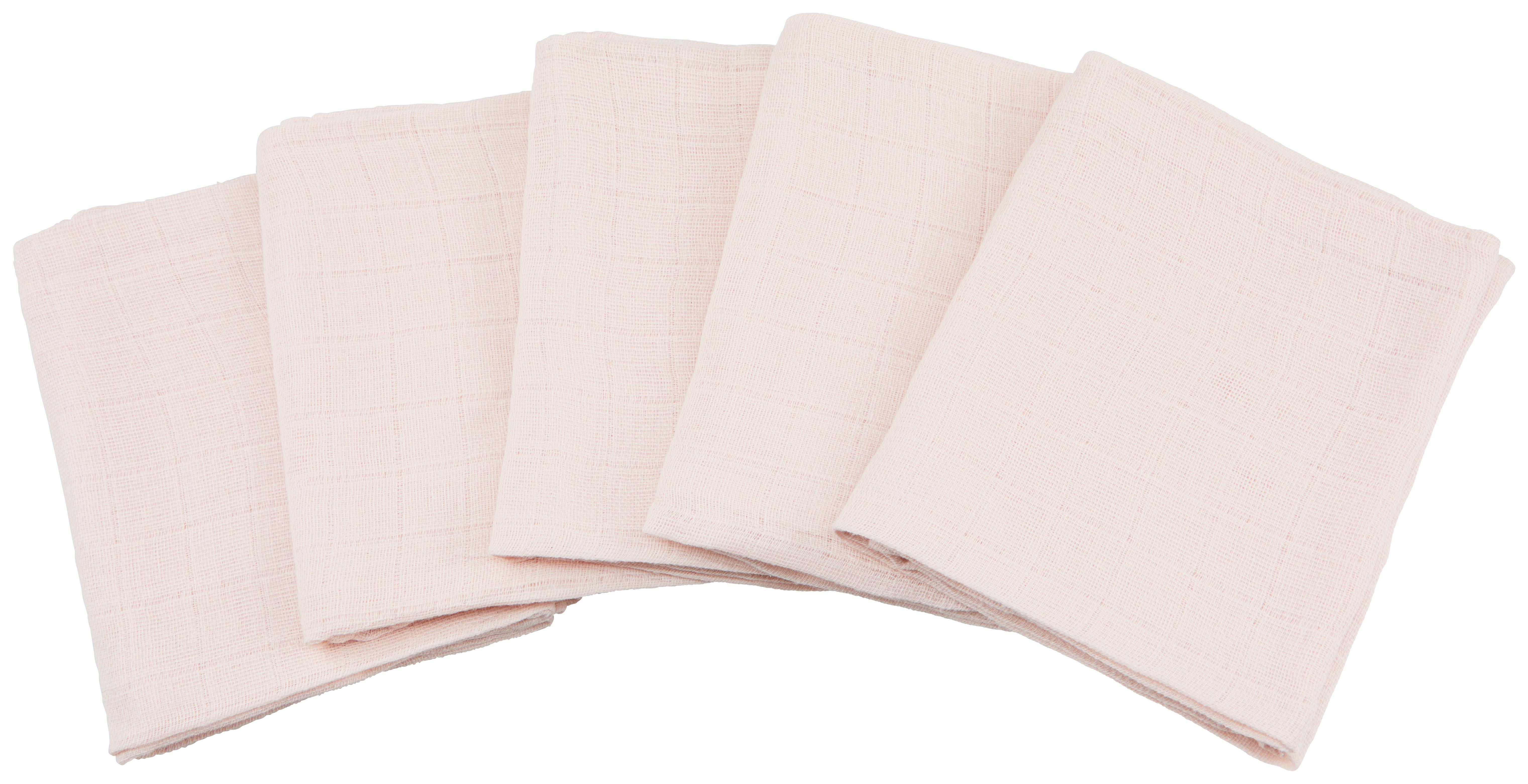 Stoffwindel Maja  - 5er Pack - Rosa, KONVENTIONELL, Textil (60/60cm) - Ondega