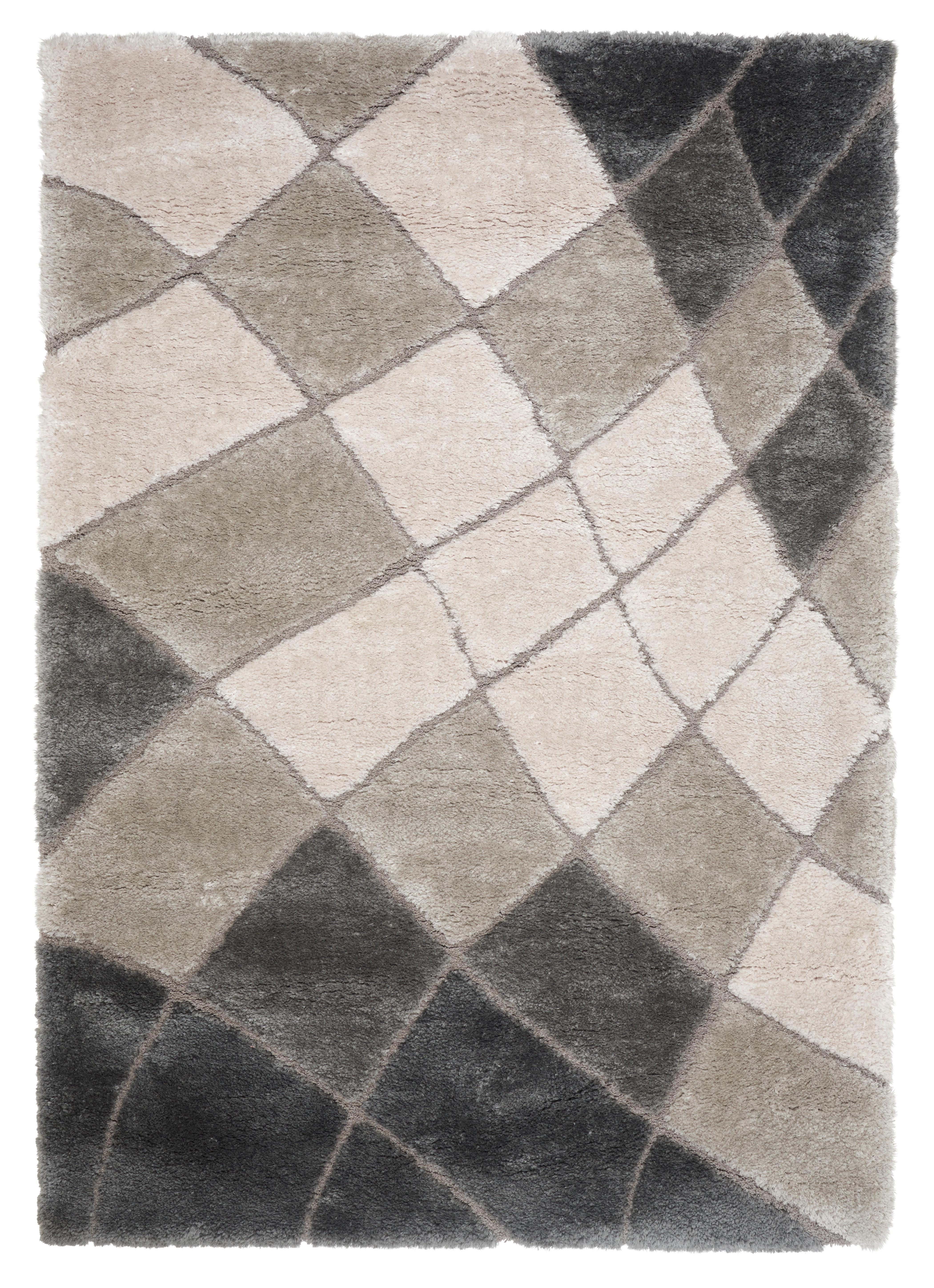 Webteppich Grautöne Lydia 160x230 cm - Grau, Basics, Kunststoff (160/230cm) - James Wood