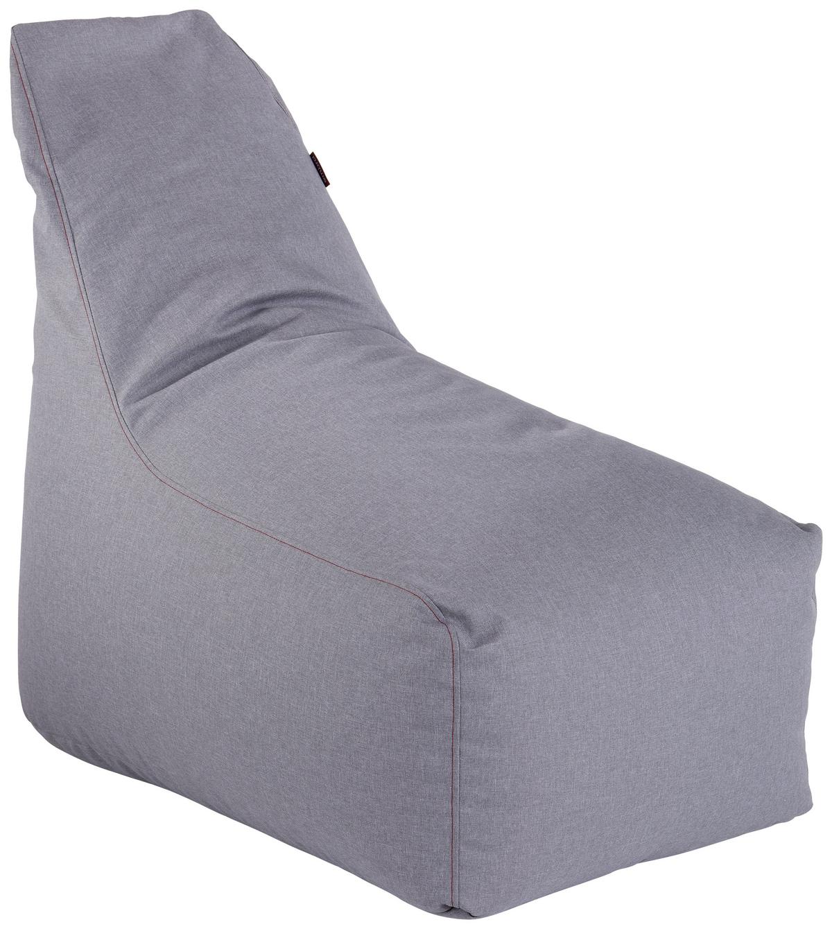 Sitzsack Tina B: ca. 70 cm Grau - Grau, Basics, Textil (70/95/100cm) - Ondega