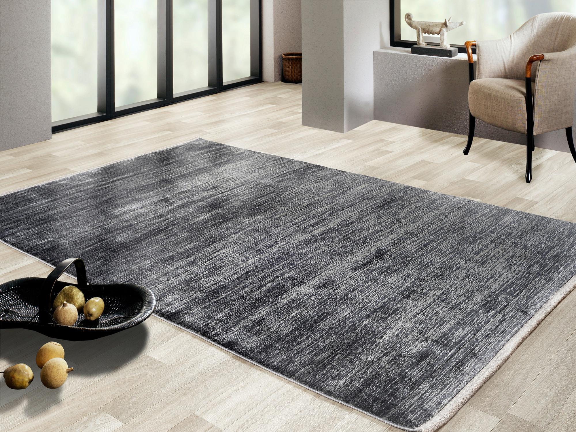 Webteppich Brest Grau/Dunkelgrau 80x150 cm - Dunkelgrau/Grau, Design, Textil (80/150cm) - Dieter Knoll