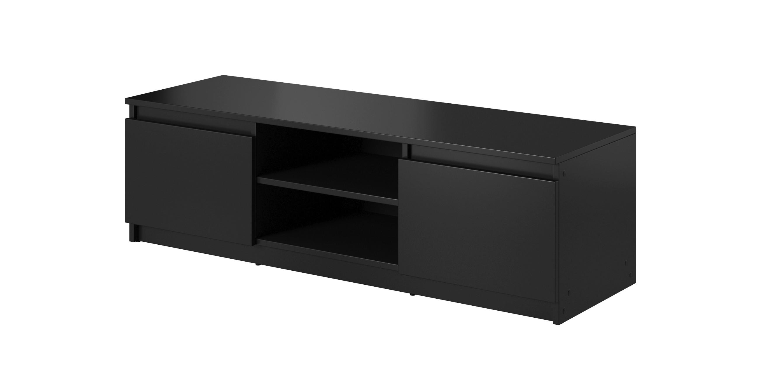 Lowboard Dingo 120 Schwarz B: 120cm - Schwarz, Design, Holzwerkstoff (120/35,5/38cm) - P & B