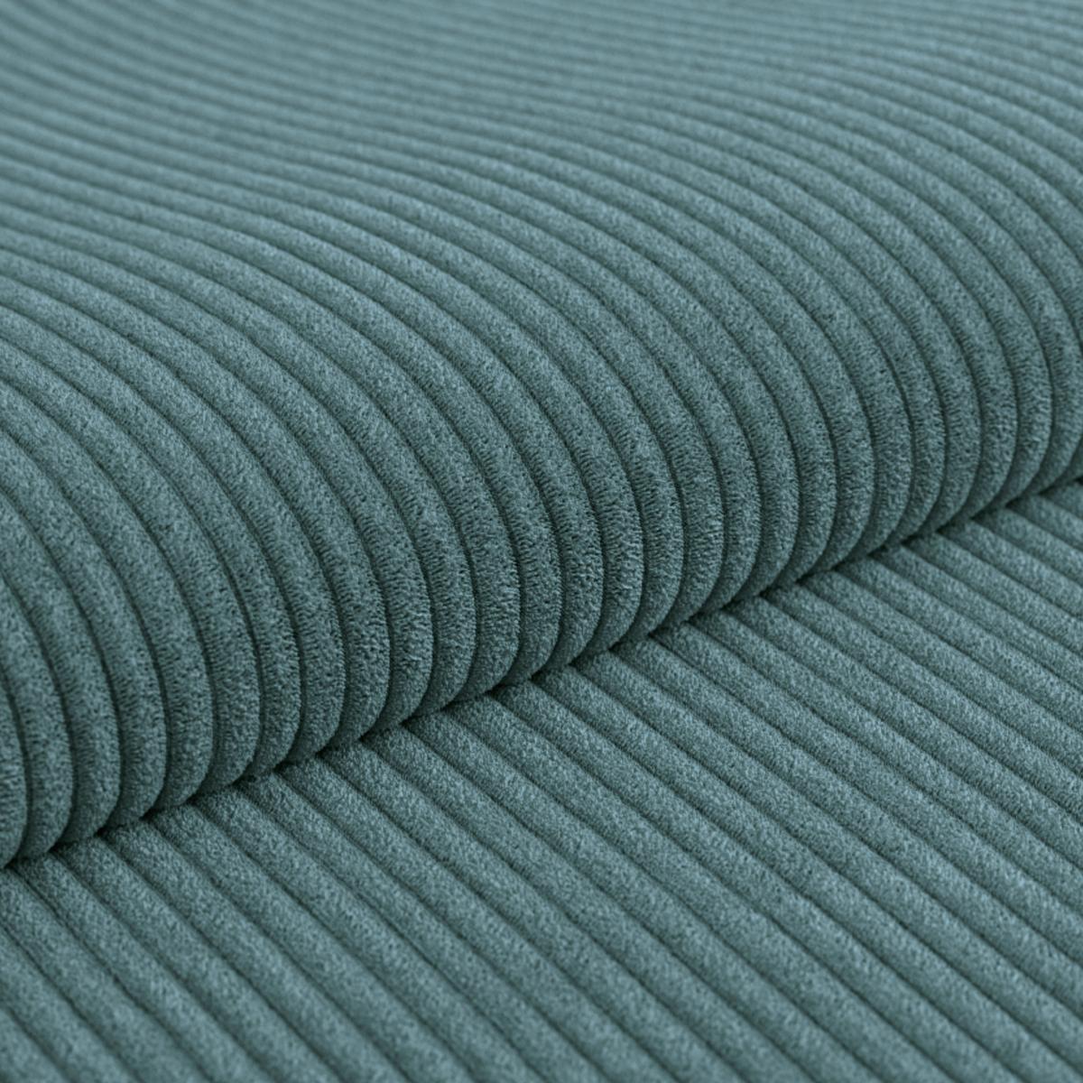 Ecksofa Mit Schlaffunktion Lincoln Blau Cord 270x212 Cm - Blau/Schwarz, MODERN, Textil (270/212cm)