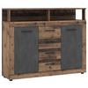 Kommode 119,5 Cm Luna, Eiche Old Style - Alteiche/Anthrazit, Design, Holzwerkstoff (119,5/96,8/32cm) - MID.YOU