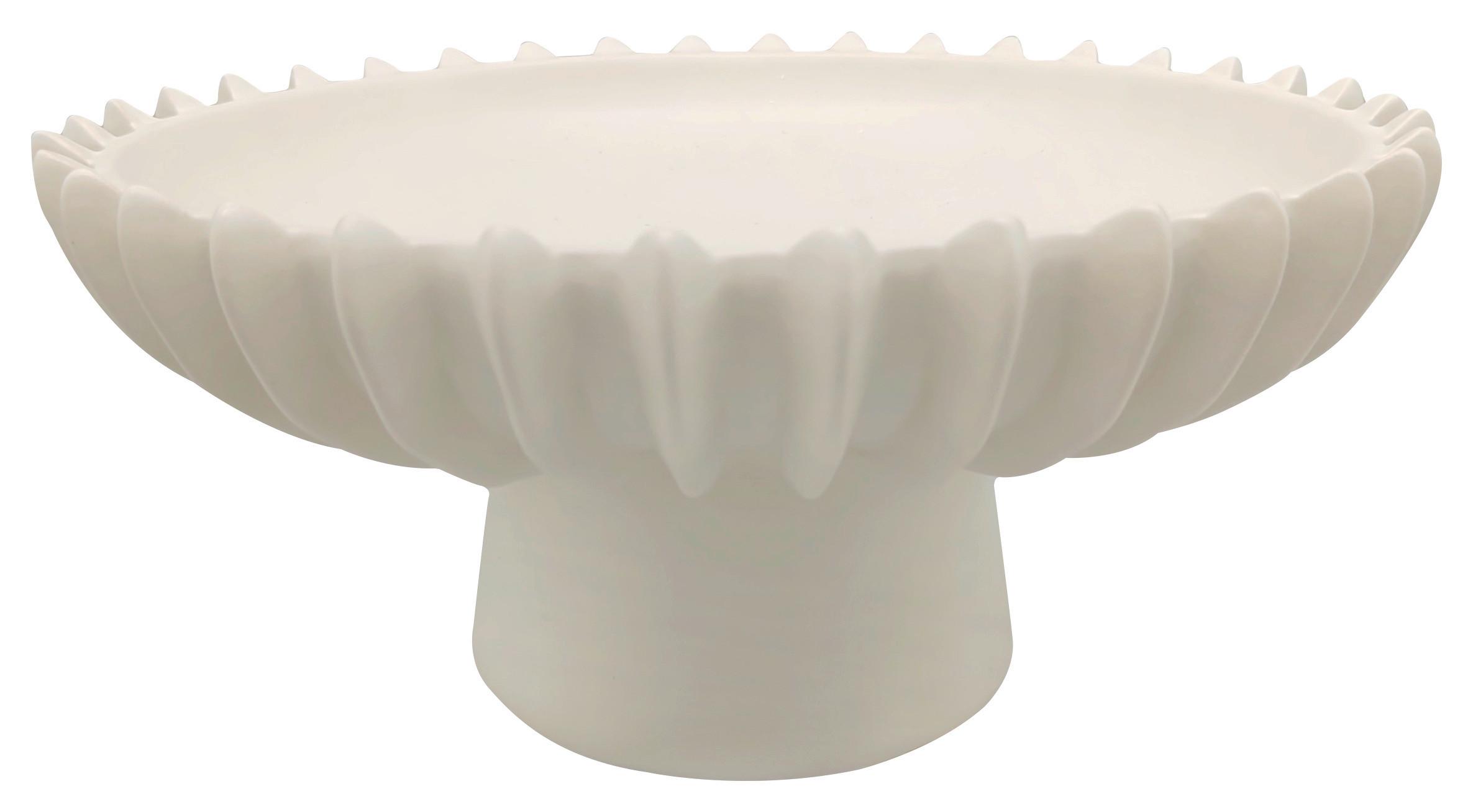 Dekoračná miska FELINE - biela, Konventionell, keramika (26/13,5cm) - Mömax