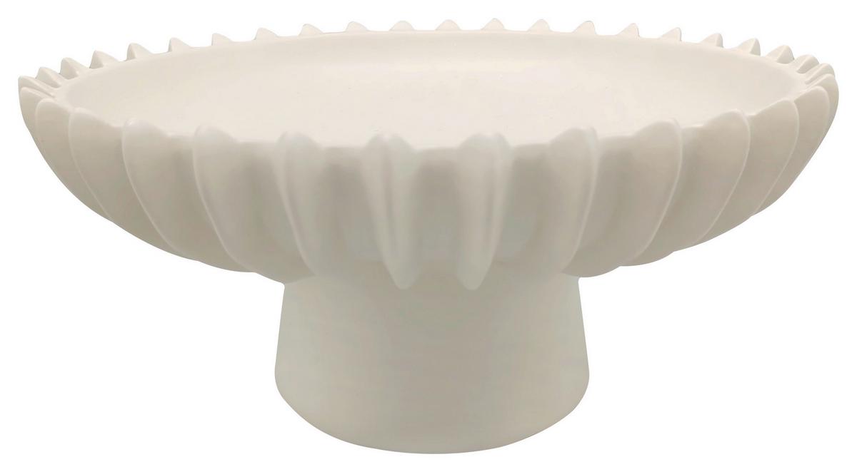 Dekoračná miska FELINE - biela, Konventionell, keramika (26/13,5cm) - Mömax