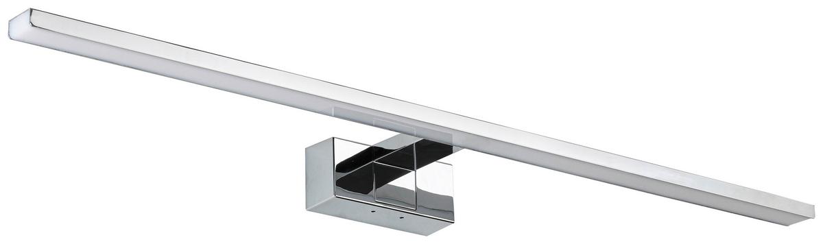 NÁSTĚNNÉ KOUPELNOVÉ SVÍTIDLO MOMU - barvy chromu/barvy hliníku, Moderní, kov/plast (75/12,8/5,1cm) - Mömax