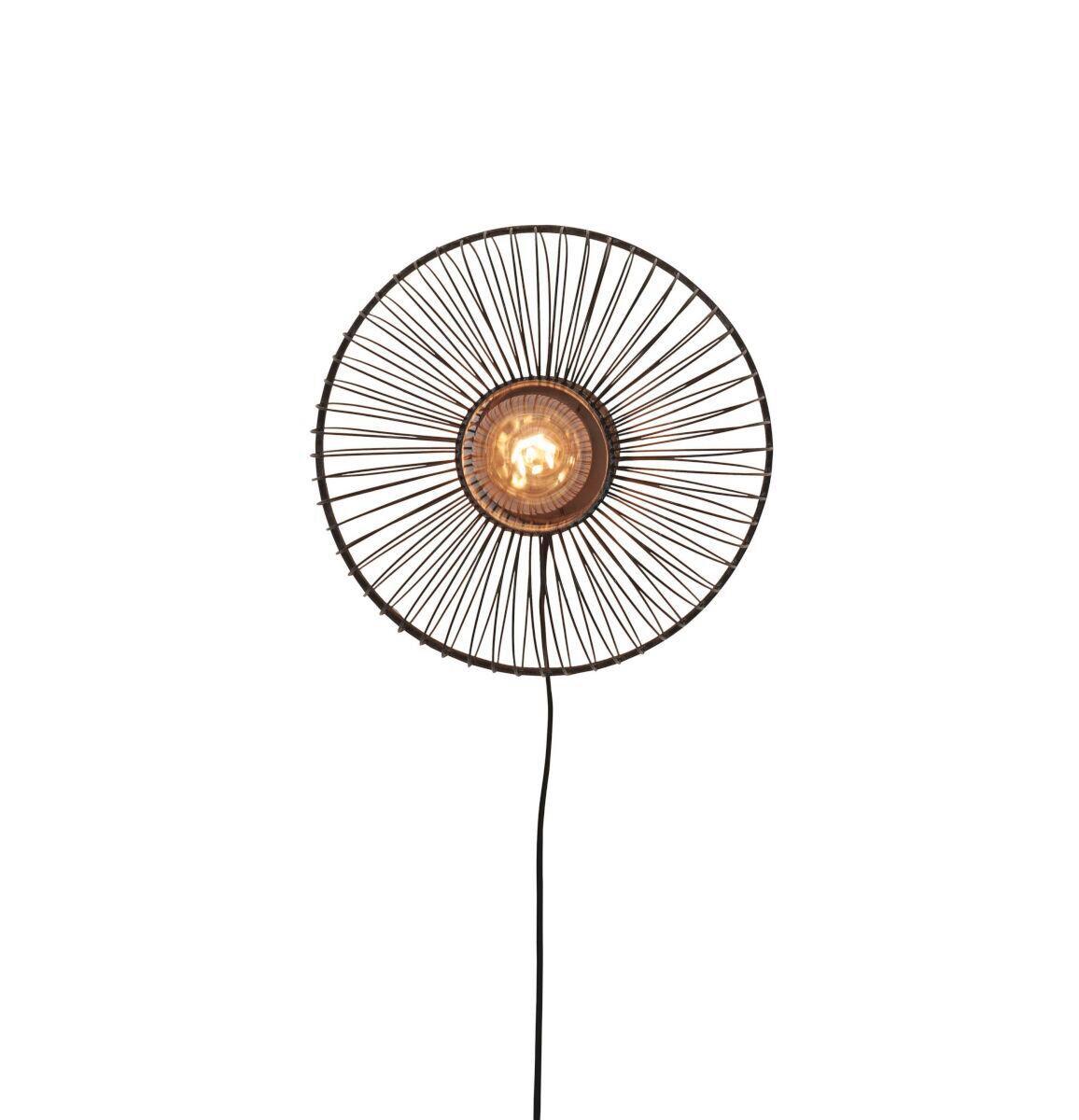 Wandleuchte Hokkaido/W25/B - Schwarz, Trend (38/25/38cm) - Good & Mojo