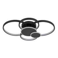 Led-deckenleuchte Christin - Schwarz, Basics, Kunststoff/Metall (46/62/10cm) - Luca Bessoni