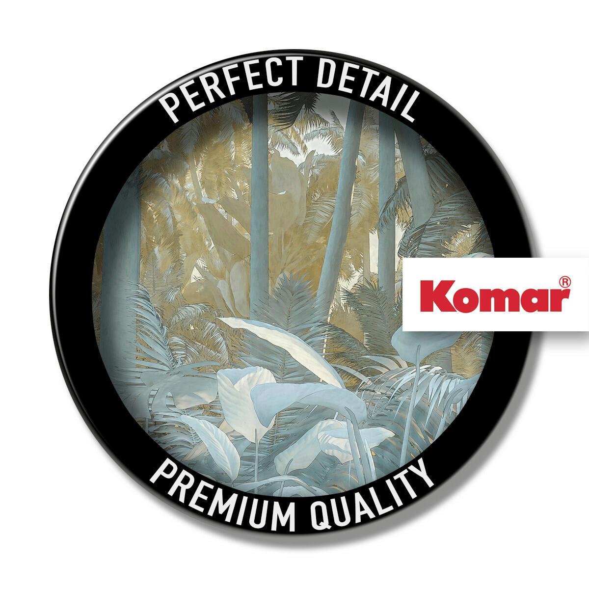 Vliestapete Exotic Jungle D1-047 - Weiß/Grau, Natur (125cm) - Komar