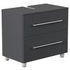 Waschbeckenunterschrank Mondial Graphitfarben B: 70 cm - Graphitfarben, MODERN, Holzwerkstoff (70/63/41,6cm) - MID.YOU