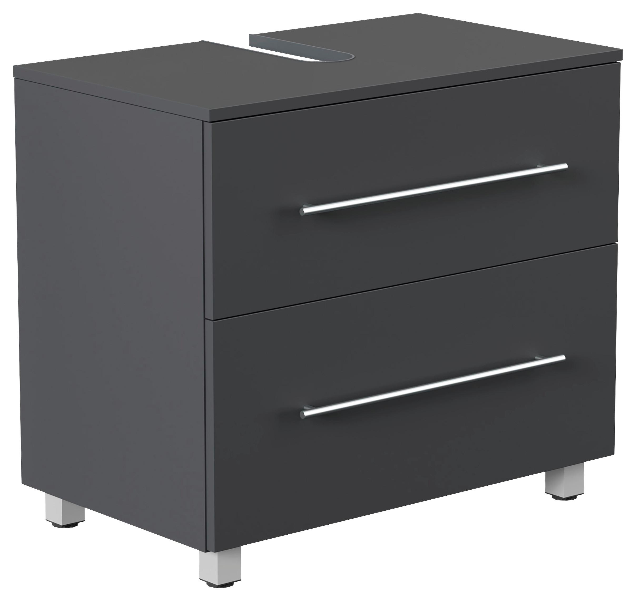 Waschbeckenunterschrank Mondial Graphitfarben B: 70 cm