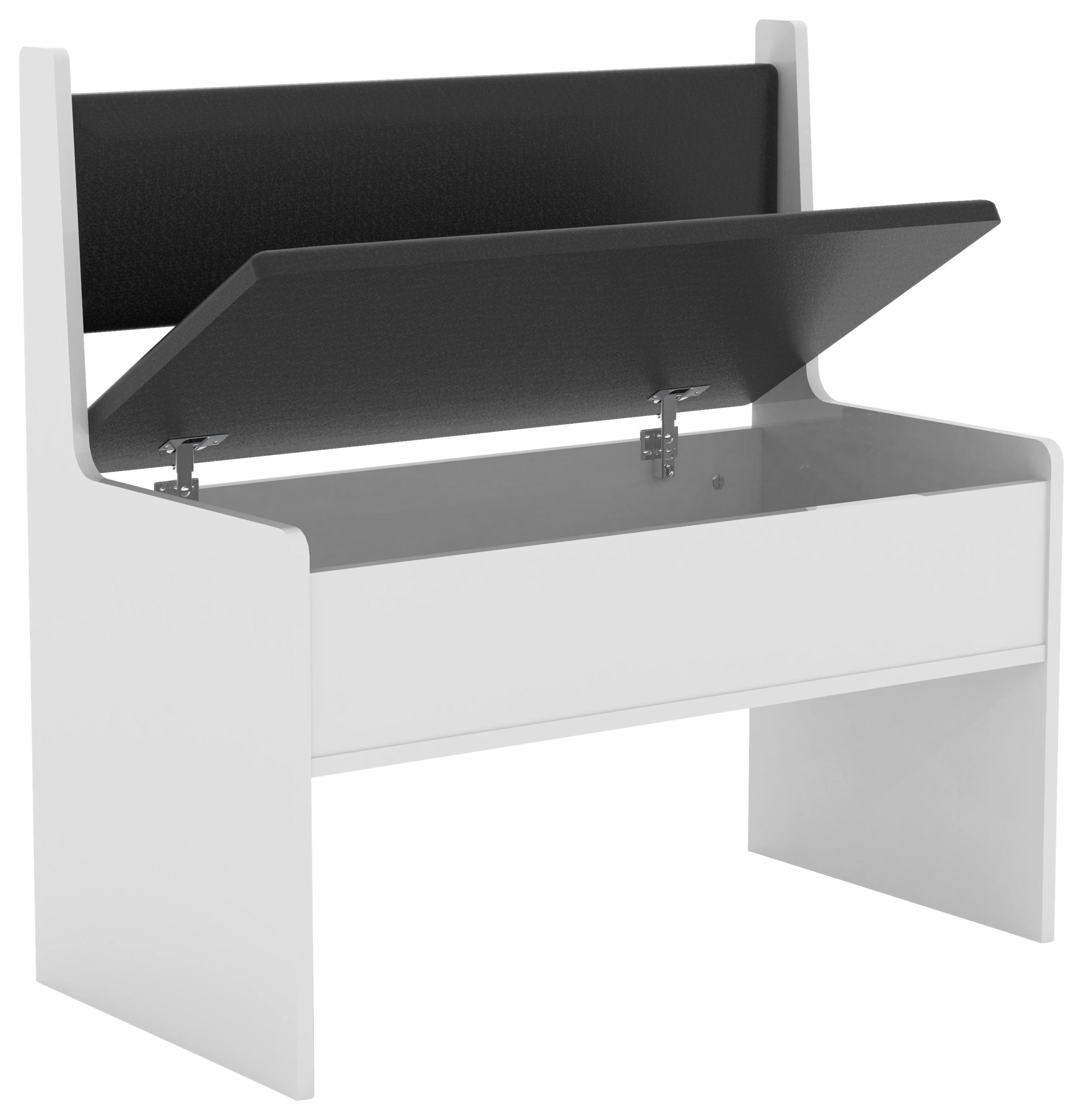 Sitzbank Esal Weiß B: 80 cm Esal - Weiß, MODERN, Holzwerkstoff (80/80/42cm) - MID.YOU