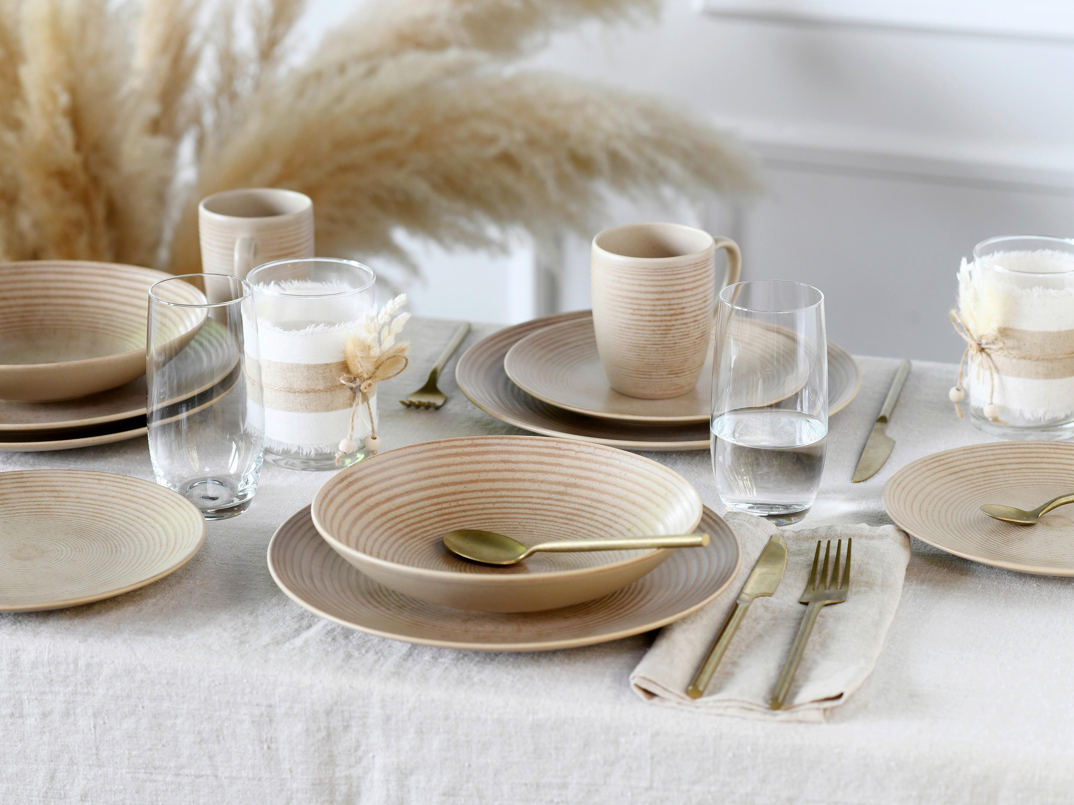 Kombiservice 20891 Catania - Sandfarben, Design, Keramik - Creatable