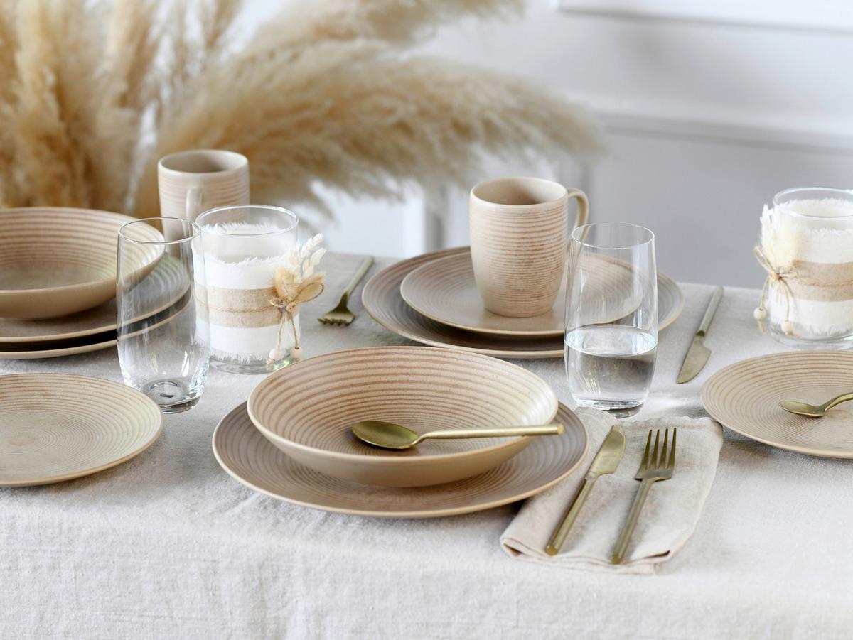 Kombiservice 20891 Catania - Sandfarben, Design, Keramik - Creatable