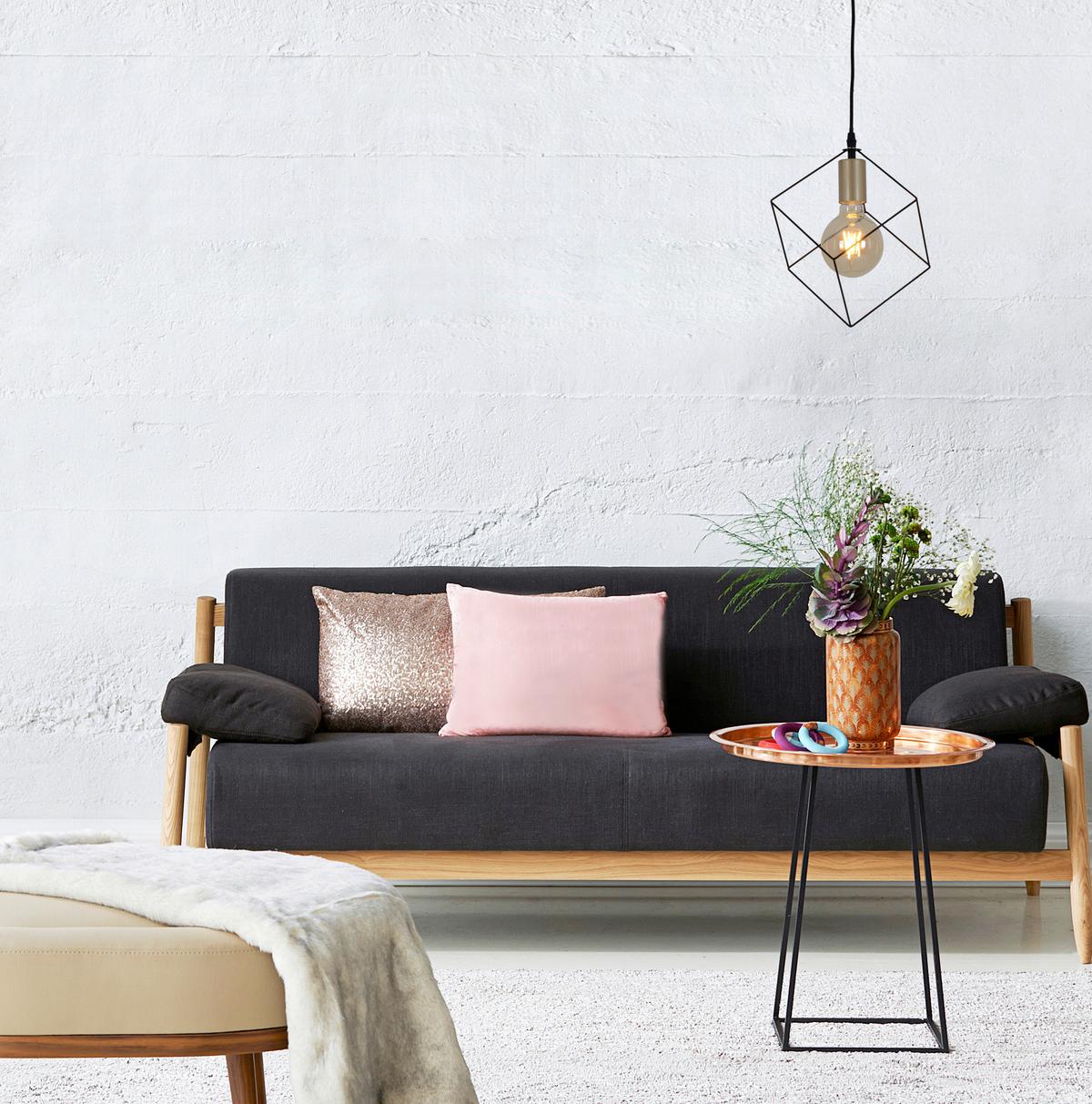 Hängeleuchte Canto H: 118 Cm 1-Flammig, Würfelform - Goldfarben, Design, Kunststoff/Metall (16/118cm) - Näve