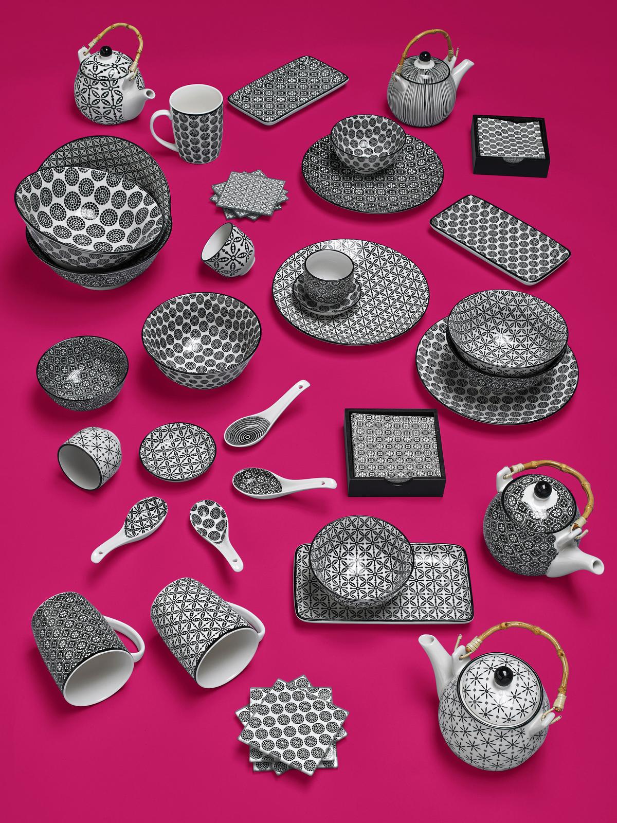 DEZERTNÍ TALÍŘEK Shiva - bílá/černá, Lifestyle, keramika (21cm) - Modern Living