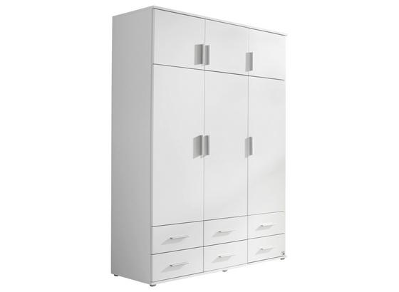 Drehtürenschrank Kemi 136 cm Weiß - Weiß, MODERN, Holzwerkstoff (136/194/53cm) Drehtürenschrank Kemi 136 cm Weiß - Weiß, MODERN, Holzwerkstoff (136/194/53cm)