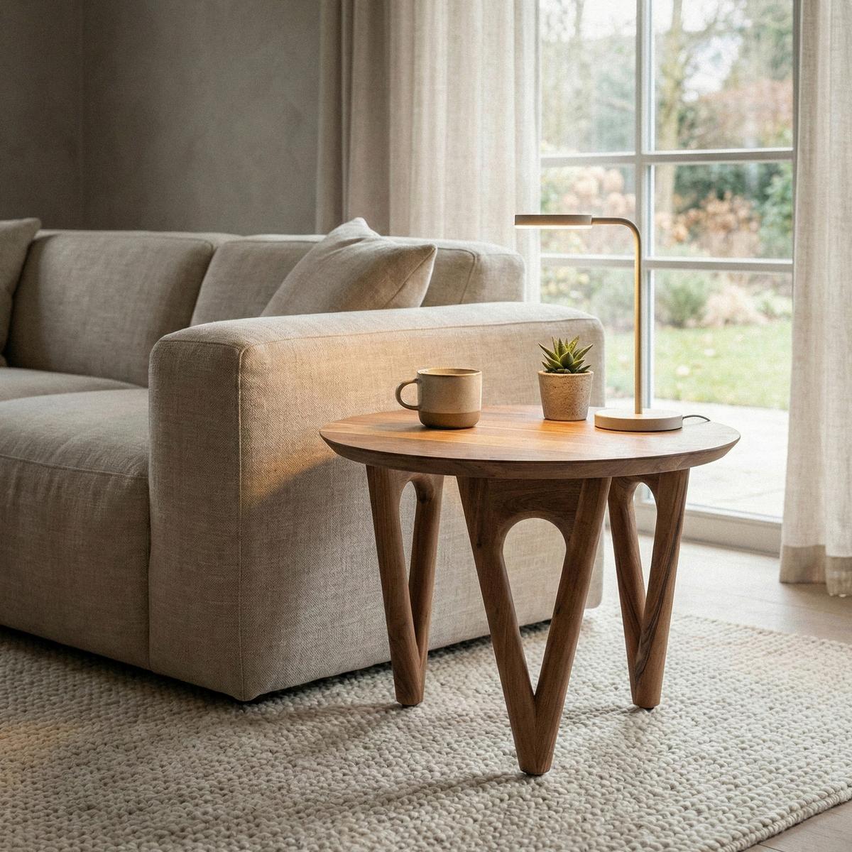 COUCHTISCH Akaziefarben B: 60cm - Akaziefarben, Design, Holz (60/42/60cm) - Livetastic