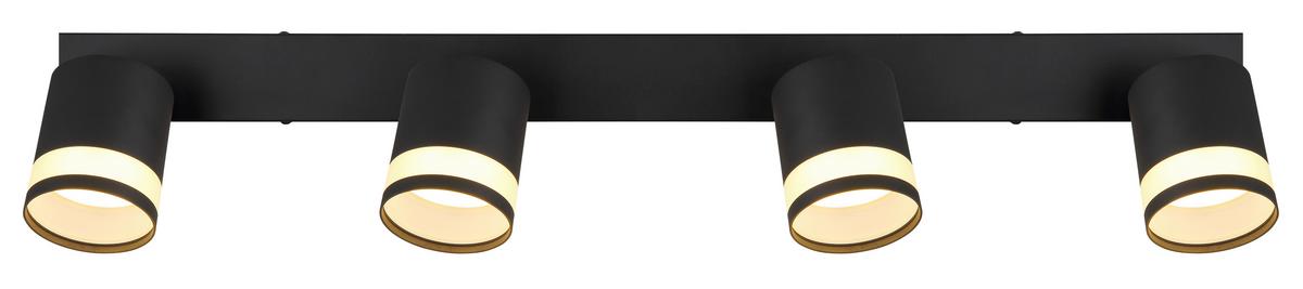 Spotlámpa 57852-4 Lucero - fekete/fehér, Design, műanyag/fém (80/8,2/18,5cm) - Globo