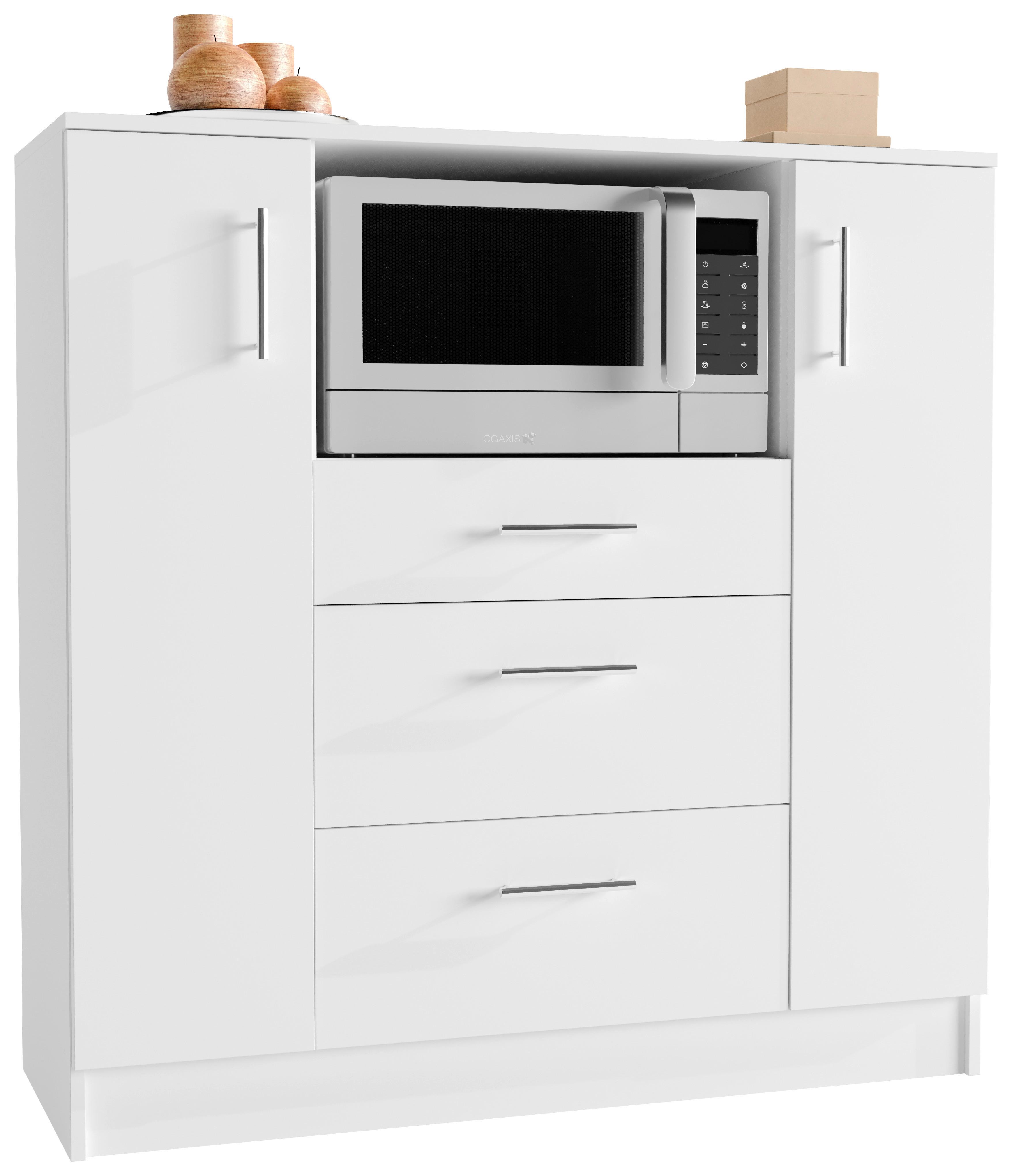 Kredenz Esilo Weiß B: 109 cm Esilo - Weiß, Design, Holzwerkstoff (109/110/40cm) - MID.YOU