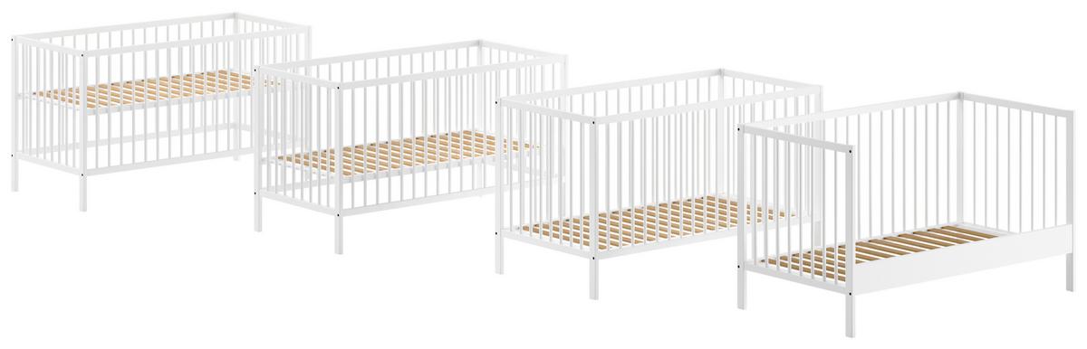 Kinder-/juniorbett Dino - Weiß, MODERN, Holz (70/140cm) - MID.YOU