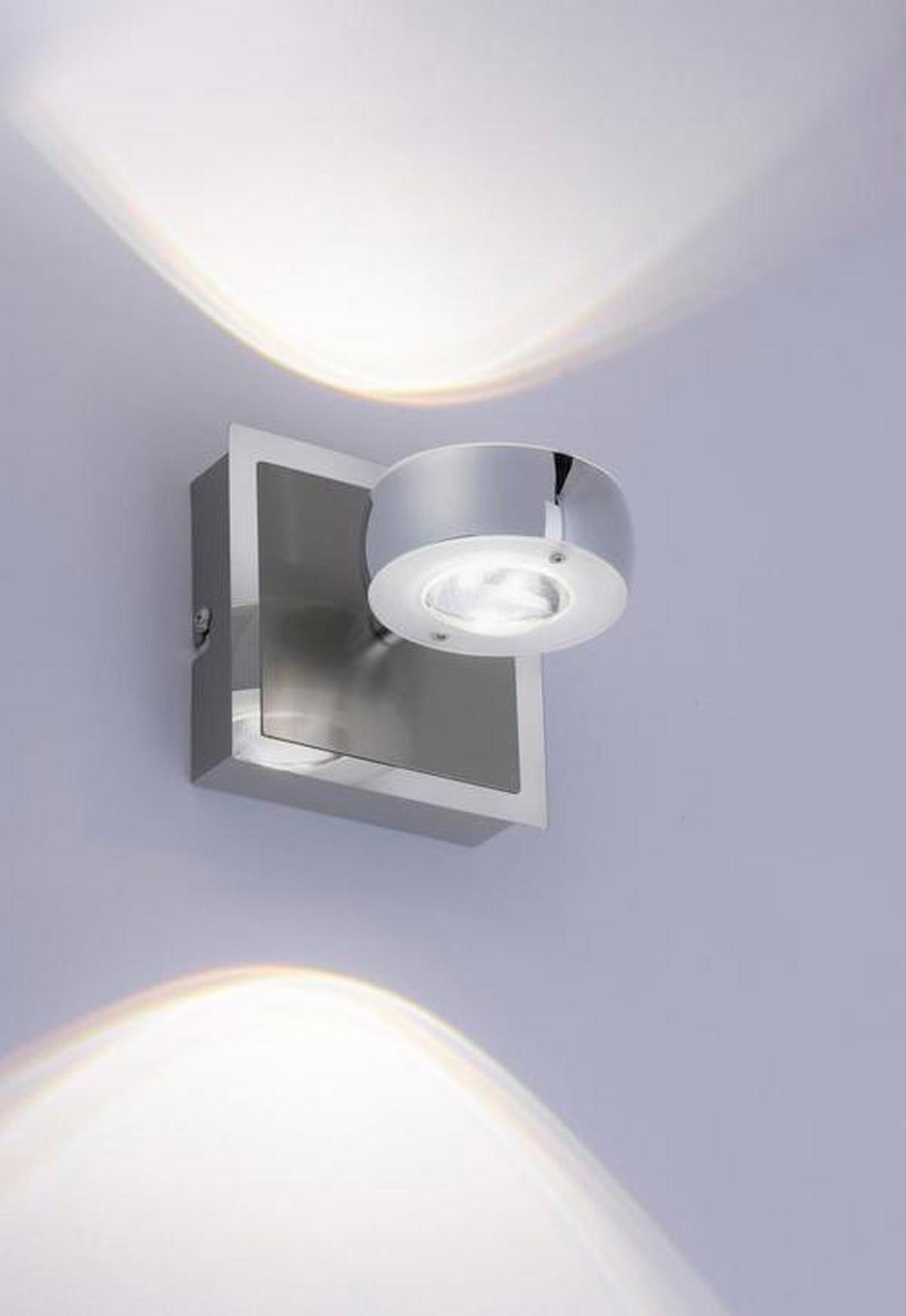 Led-wandleuchte 12471-55 Lolasmart-Opti - Silberfarben, Design, Kunststoff/Metall (12/12/14cm)