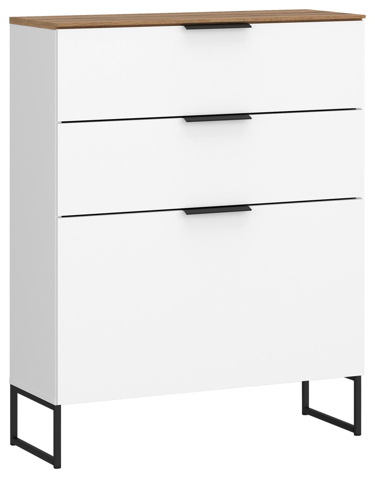 Garderobe Aladin Stehend & Hängend Montierbar - Eichefarben/Weiß, MODERN, Holzwerkstoff (164/199,9/35cm)