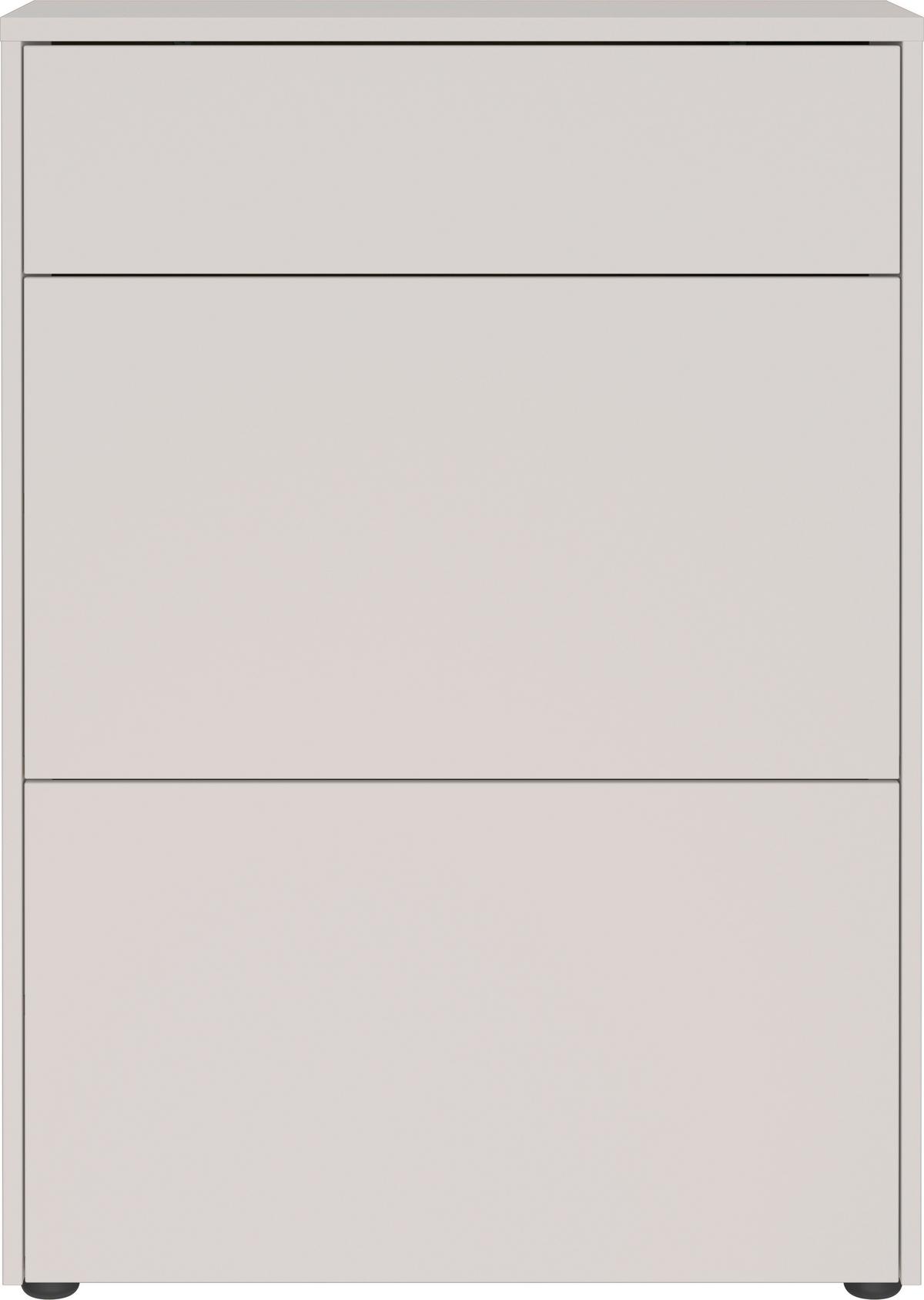 Garderobe Gw-Binetto 3-Teilig Kaschmir B: 100 cm - Kaschmir, Design, Glas/Holzwerkstoff (100/200/34cm) - Livetastic