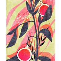 Vliestapete Bonbons Aux Fruits - Blau/Gelb, Basics (200/250cm) - Komar