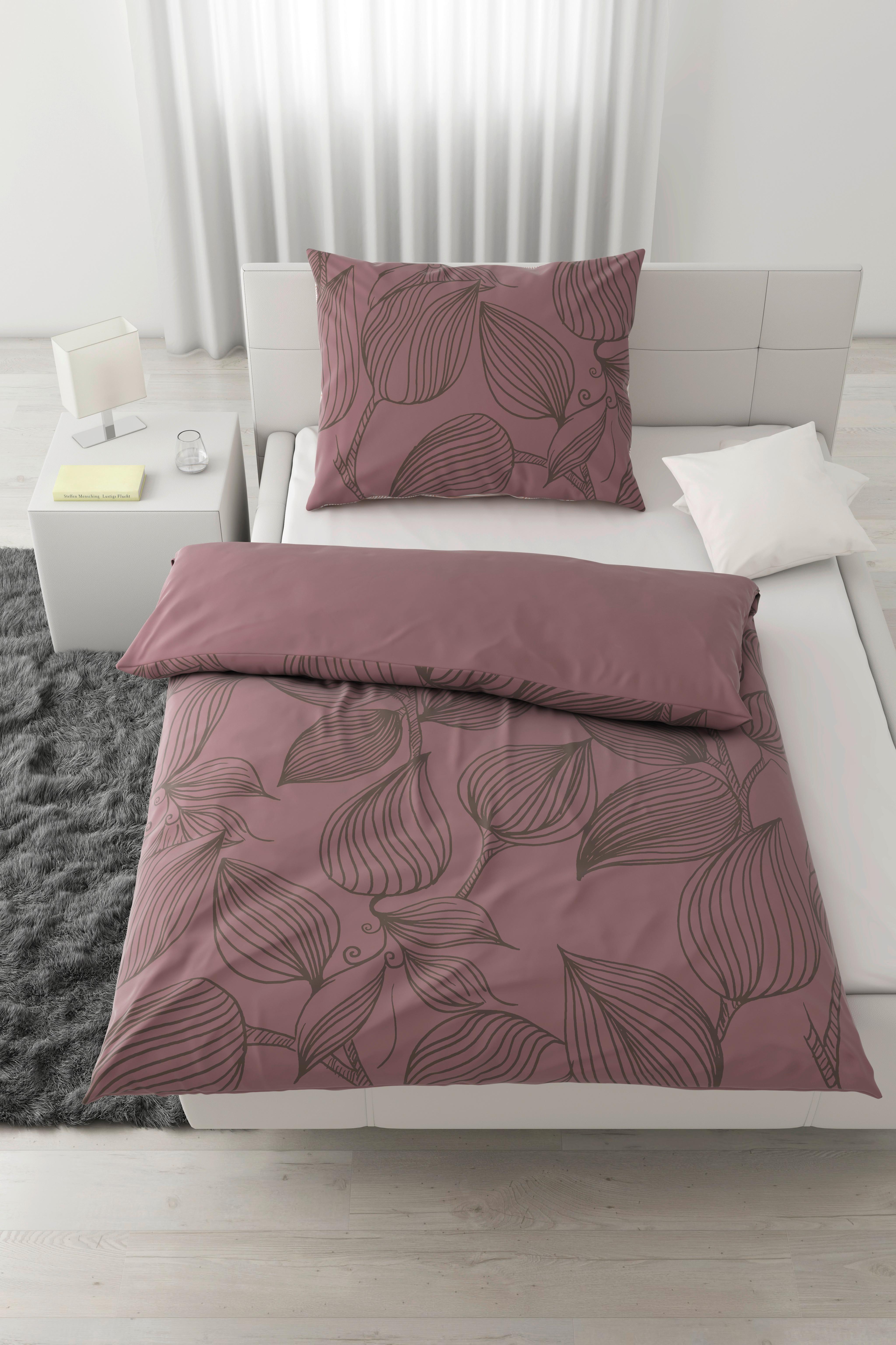 Povlečení Green house, 70/90 140/200cm - světle fialová, textil (140/200cm) - Modern Living