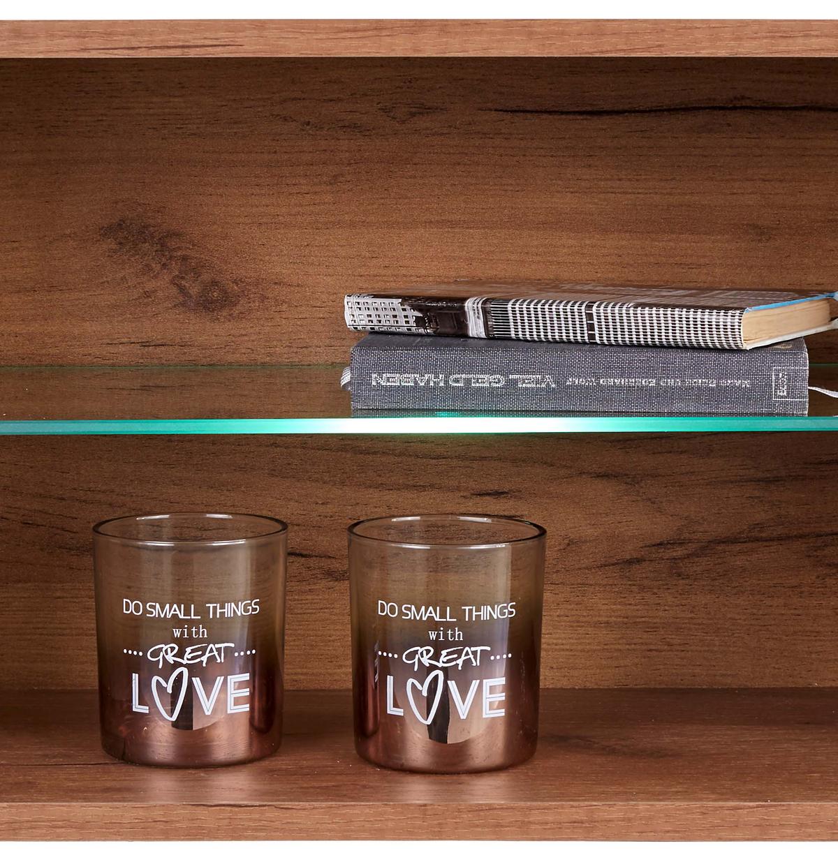 Függesztett Elem Avensis New Typ144 - tölgyfa színű, Konventionell, faalapú anyag/Üveg (56/34/25cm) - Luca Bessoni