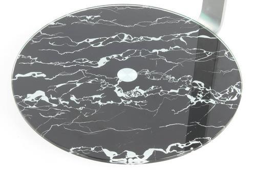 Beistelltisch Mit 2 Platten Quentin Schwarz/Silberfarben - Silberfarben/Schwarz, Basics, Glas/Holzwerkstoff (40/40/53cm) - Kayoom