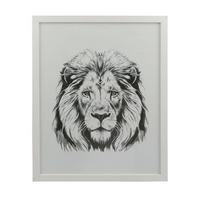 Bilderrahmen 40x50 cm Caralina Holz-Dekor Weiß, 43,3x53,3 cm - Weiß, Basics, Glas/Holz (43,3/53,3/1,5cm) - Luca Bessoni