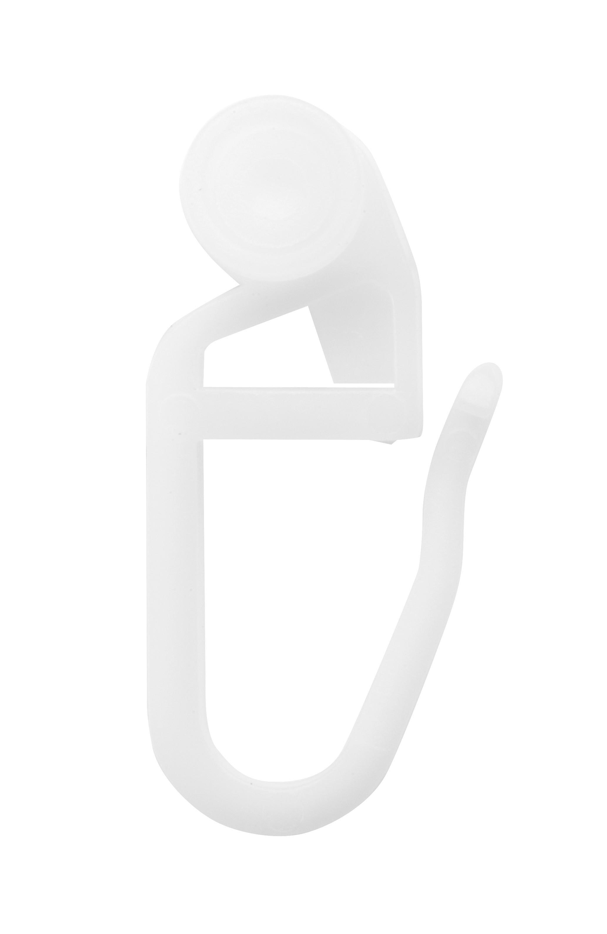 Rollengleiter Weiß Kunststoff, 50 Stk. - Weiß, KONVENTIONELL, Kunststoff (1/3cm) - Ondega