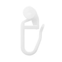 Rollengleiter Weiß Kunststoff, 50 Stk. - Weiß, KONVENTIONELL, Kunststoff (1/3cm) - Ondega
