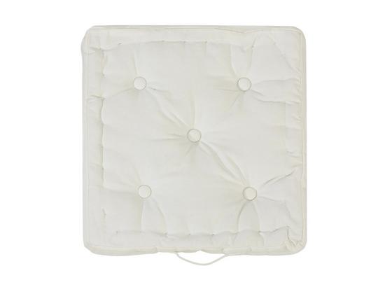 Sedací Vankúš Ninix - biela, textil (40/40/10cm) - MÖMAX modern living Sedací Vankúš Ninix - biela, textil (40/40/10cm) - MÖMAX modern living