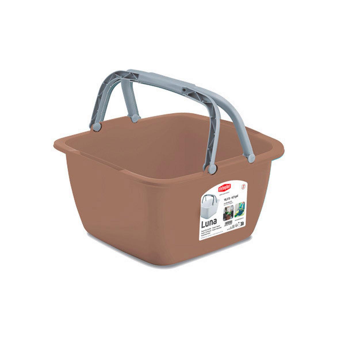 Wäschekorb Wanne mit Griff - Basics (40/40/23cm)