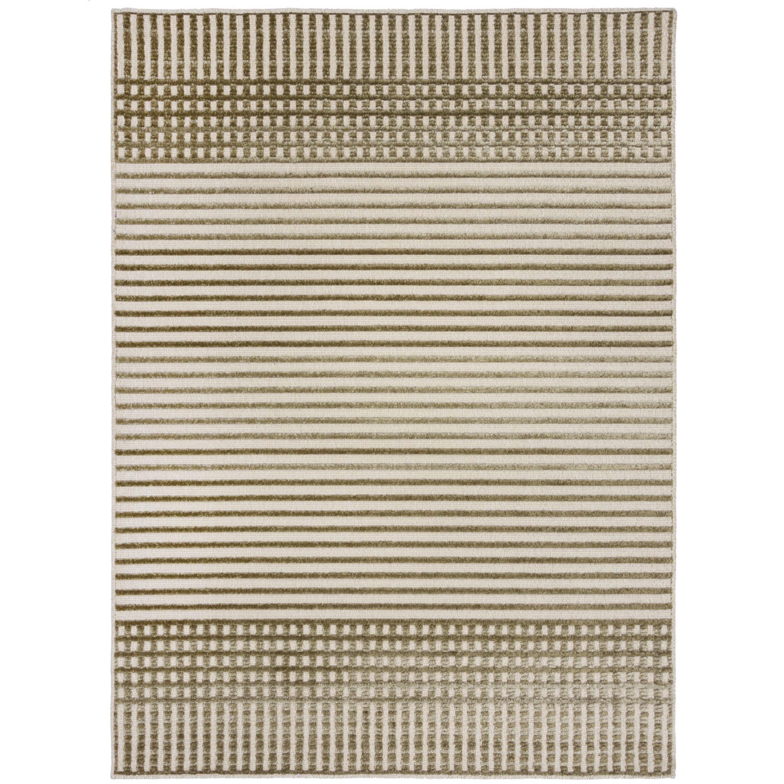 Webteppich Elton Stripe Wash Gree 200x320 - Grün, Basics, Textil (200/320cm)