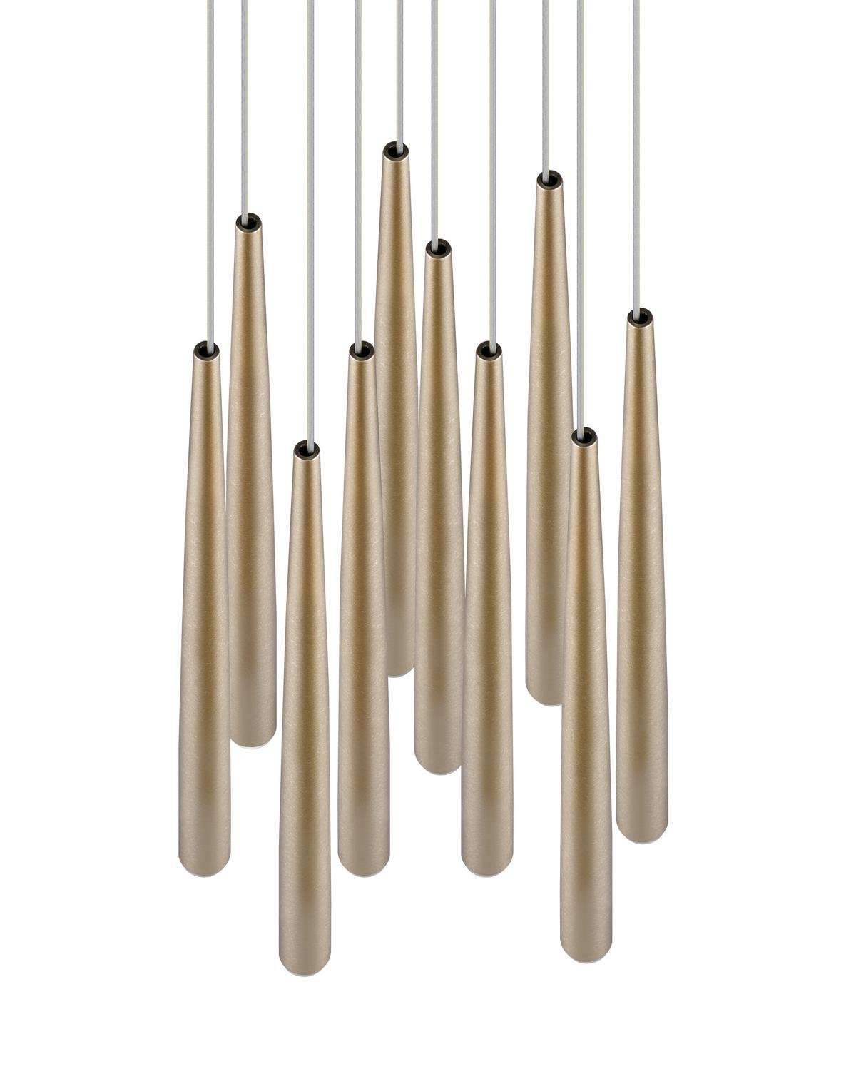 Led-hängeleuchte 354831079 Cala - Goldfarben, Design, Metall (30/150cm) - Trio Leuchten