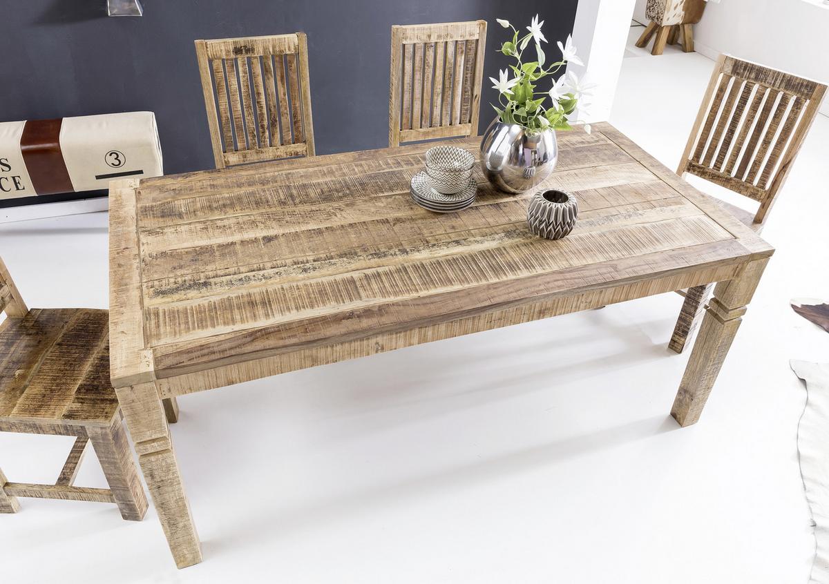 Esstisch Echtholz Lxb: 120x70 Cm Mangoholz Braun - Braun, MODERN, Holz (120/70/76cm) - MID.YOU