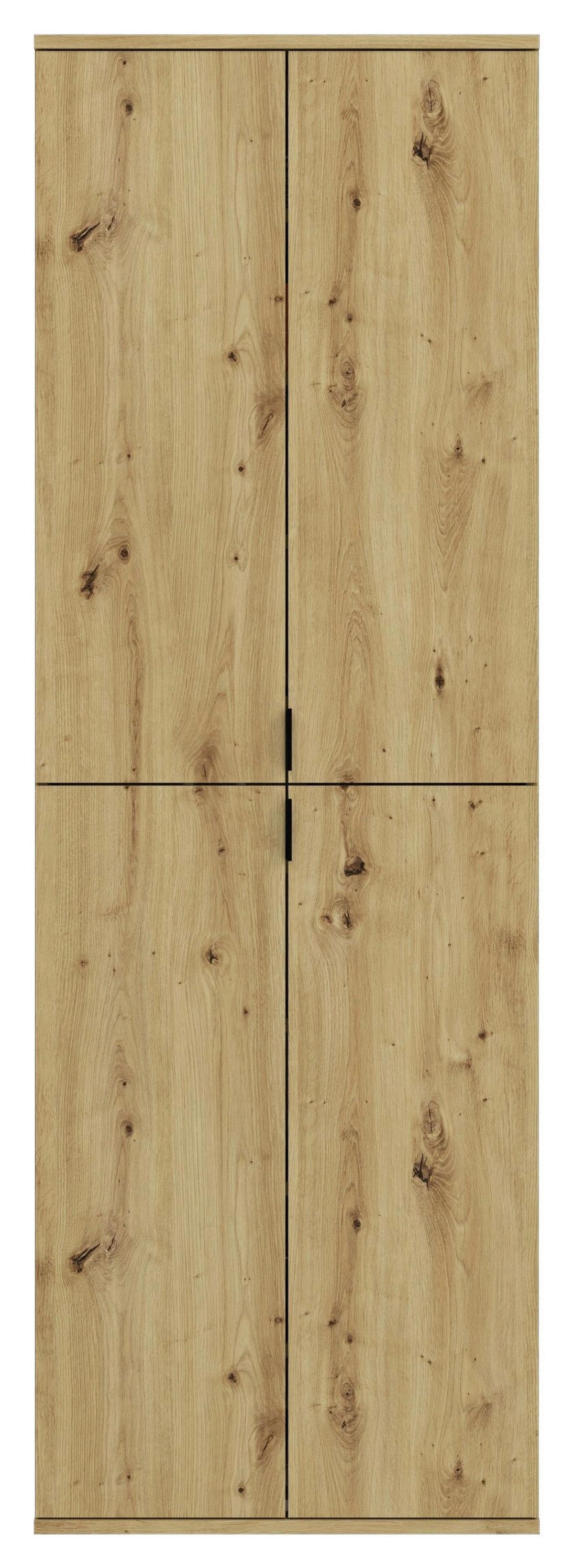 Drehtürenschrank Projekt X Eiche Artisan B: 61 Cm - Eiche Artisan, KONVENTIONELL, Holzwerkstoff (61/193/34cm) - MID.YOU