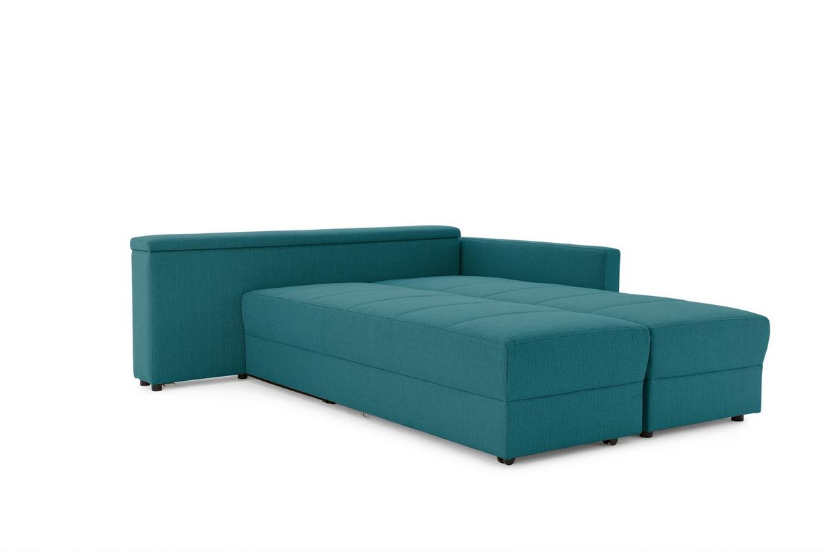 Ecksofa Looks Iii - Petrol/Schwarz, Design, Textil (229/287cm) - LOOKS by W.Joop