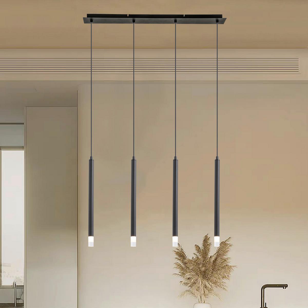 ZÁVĚSNÉ SVÍTIDLO SIMPL - černá/čiré, Moderní, kov/plast (76/8/120cm) - Mömax