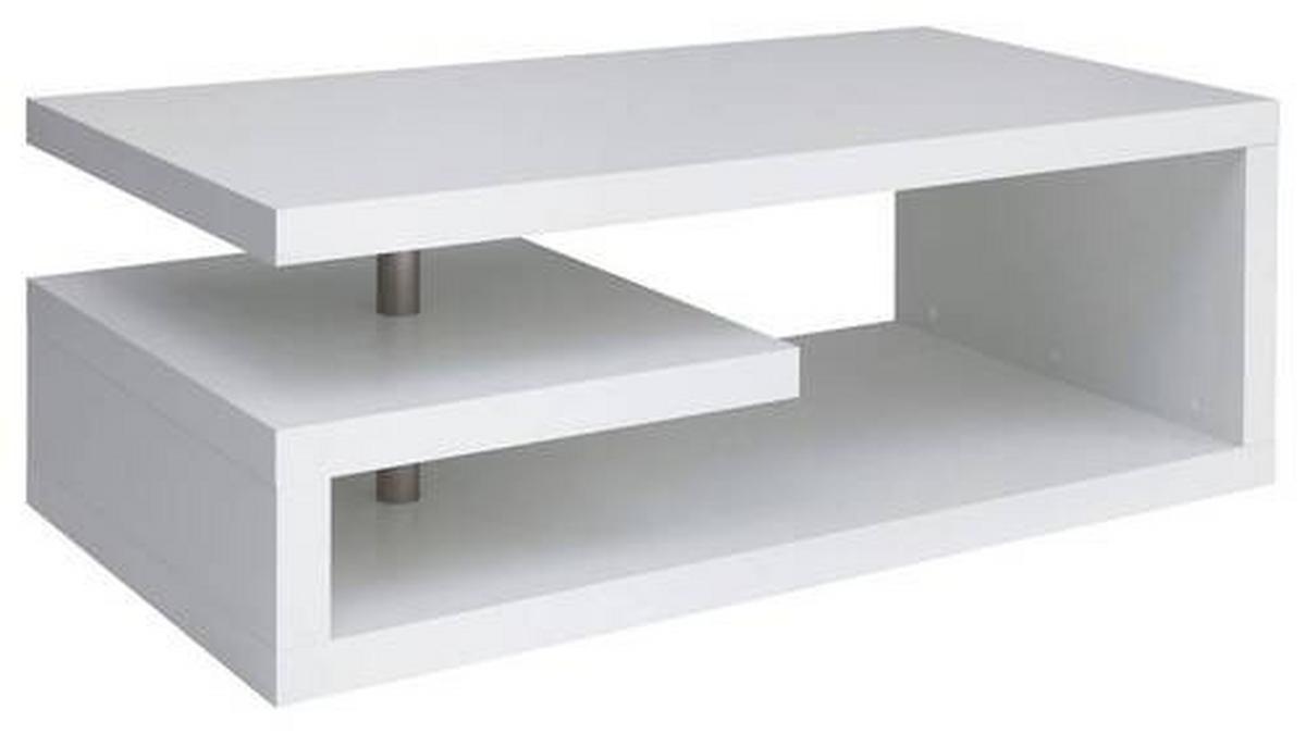 Couchtisch Glimp Coffee Table - Weiß, Design, Holzwerkstoff (120/60/45cm)