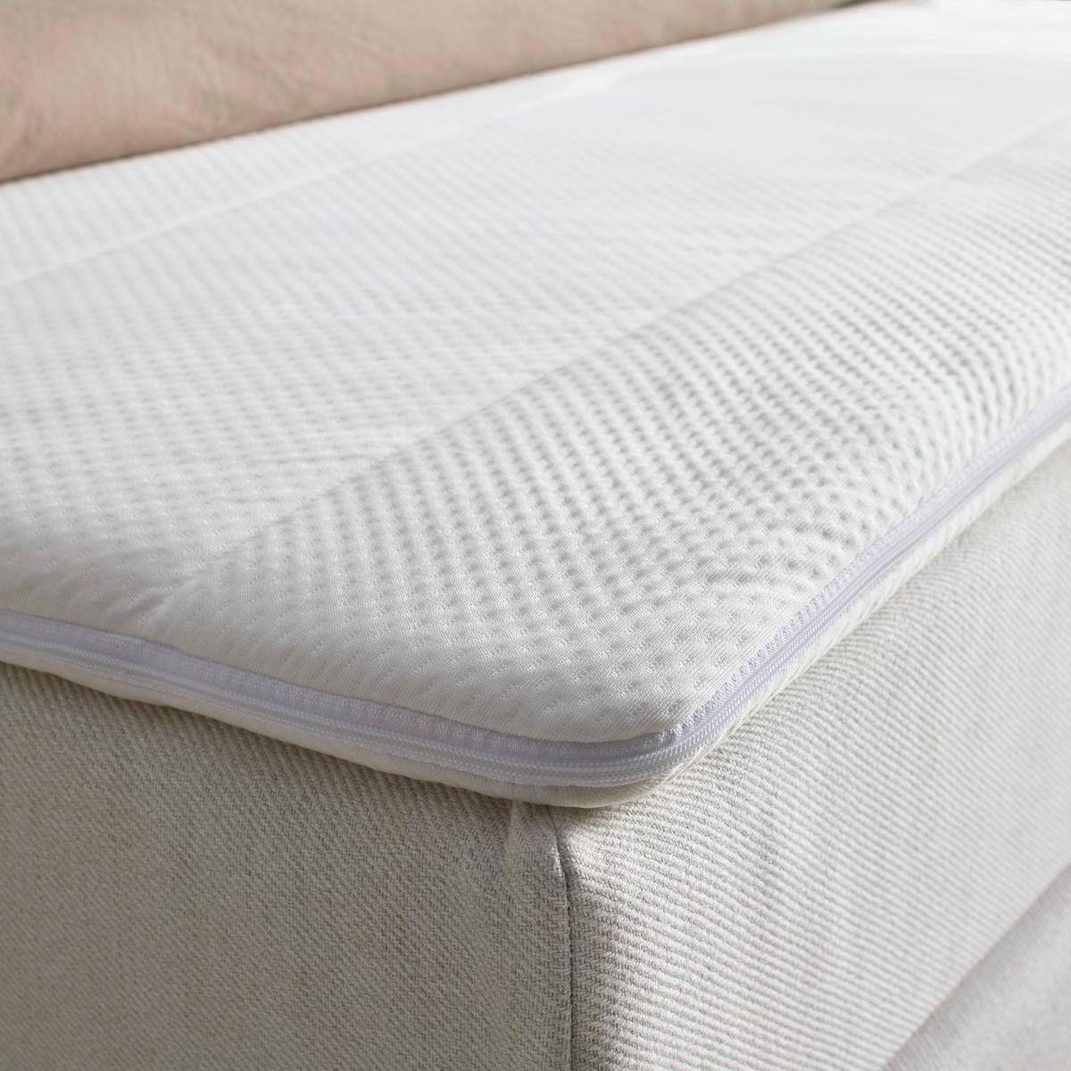 Boxspringová postel BARI 140/200, krémová - černá/krémová, Konvenční, kov/textil (140/200cm) - Mömax