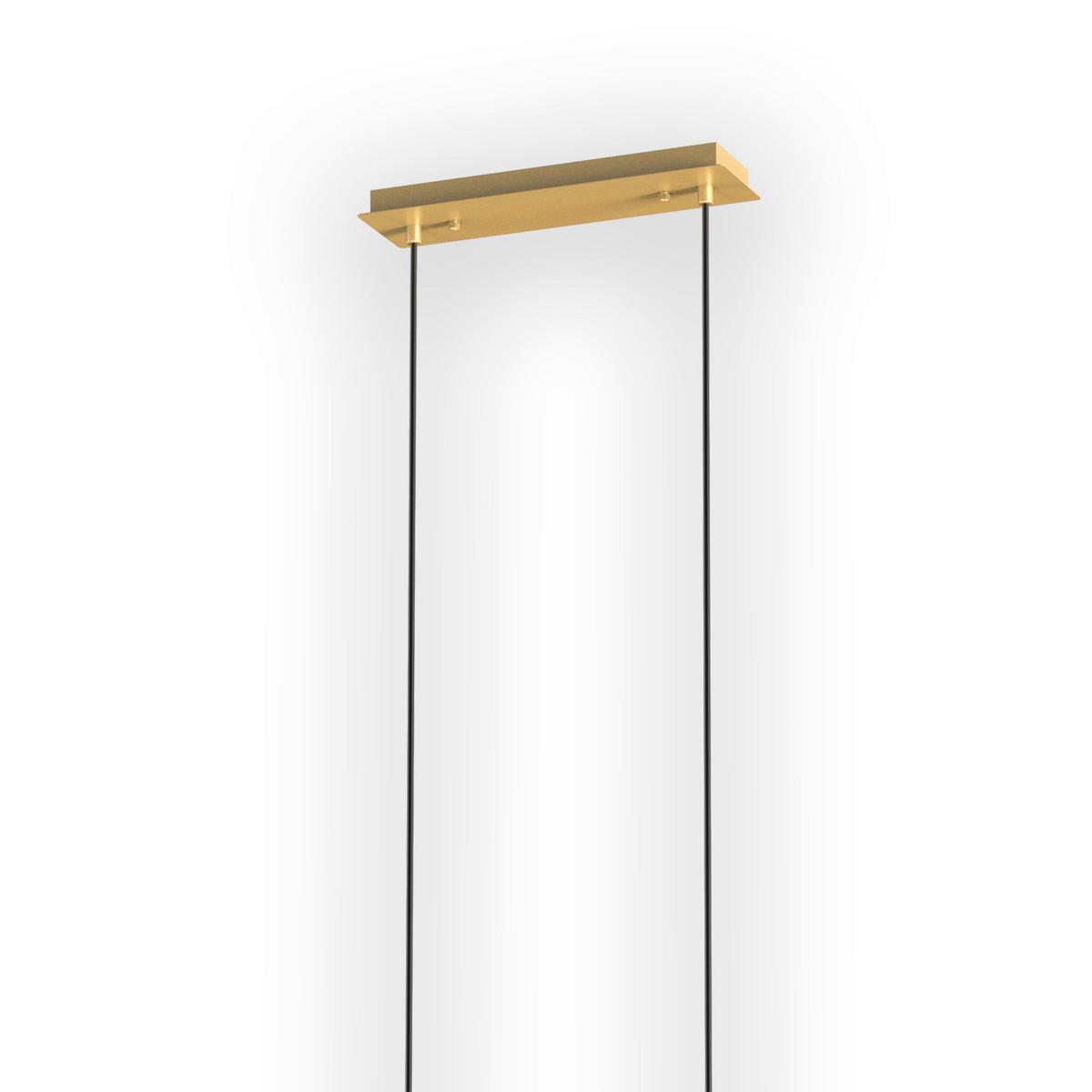 Pendelleuchte Paloma Goldfarben L: 56 cm - Goldfarben, Design, Glas/Metall (86/33/150cm)
