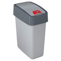 Szemetes Kuka Magne 10l - ezüstszínű, Konventionell, műanyag (29,5/18/36,5cm)